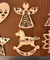 Christmas tree toys wooden christmas tree decor