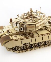 3D Wood Tank Puzzle Kit Engraved