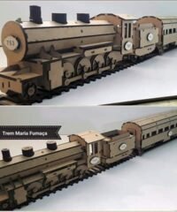 Locomotive Laser cutting 3d puzzle