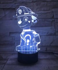 Paw Patrol 3D Acrylic LED Night Light Anime Toy Kids Gift