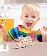 Steam Train 3D Woodcraft Kit Wooden Puzzle