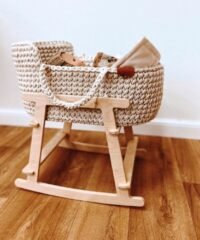 Basket Stand Rocking Bassinet Stand Cradle For Dolls