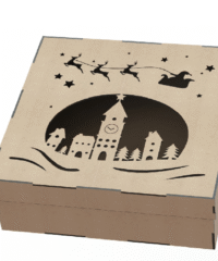 Box Made Of Plywood With A Pattern-