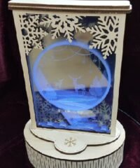 Christmas Light Decoration Lamp Plywood 3mm Glass 1mm