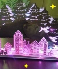 Christmas Night Light Decor Christmas Village Lamp