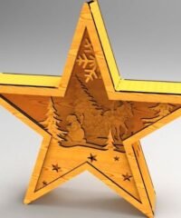 Christmas Star Light Decoration Festive Lamp