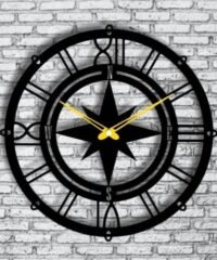 Compass Wall Clock Sailor Wall Clock