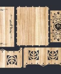 Decorative Gift Box Laser Cutting Template