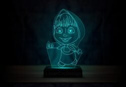 Masha And The Bear Acrylic 3D Lamp Masha And The Bear Acrylic 3D Lamp