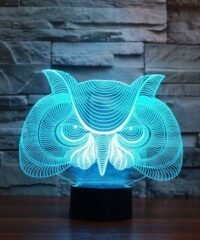 Owl 3D Illusion Desk Lamp Acrylic Night Ligh