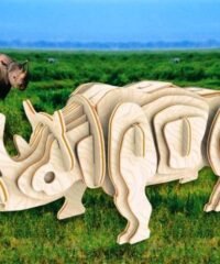 Rhino 3D Puzzle Laser Cut CNC Plans