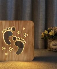 Wooden Lamp Decor Kids Bedroom Decorate Light