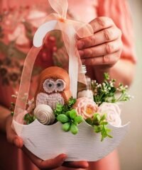 Umbrella Flower Candy Basket Plywood