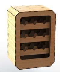 Wine Rack Rectangular 6mm