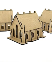 Wooden Cathedral 3D Model 4mm