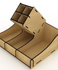 Wooden Desk Pencil Holder