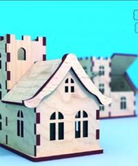 Wooden House Model Bull Tavern Hanging Sign 4mm