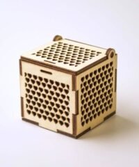 Wooden Jewelry Box With Hearts