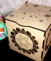 Wooden Jewelry Box with Lid