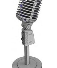 Wooden Microphone 3D Model