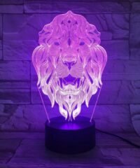 3D Lion Animal Night Light