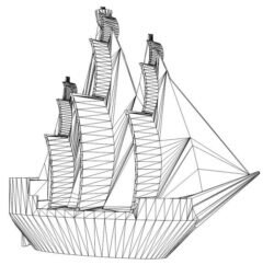 3D illusion led lamp Caribbean Pirate Ship 3D illusion led lamp Caribbean Pirate Ship