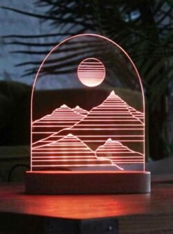 3D illusion led lamp Mountain 3D illusion led lamp Mountain