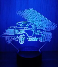 Acrylic LED Lamp Multi Barrel Rocket Launcher Acrylic LED Lamp Multi Barrel Rocket Launcher