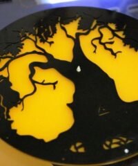 Acrylic Tree Design Wall Clock