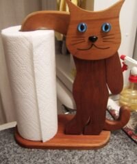 Cat Shape Paper Towel Holder Kitchen Tissue Holder