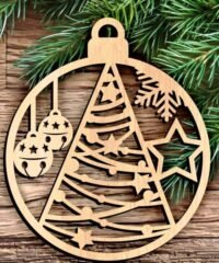 Christmas tree decoration circle
