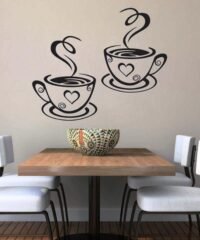 Coffee Cups Cafe Tea Wall Stickers Cafe Art