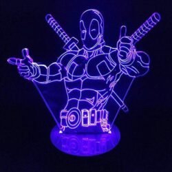 Cool Deadpool 3D illusion table lamp Cool Deadpool 3D illusion table lamp
