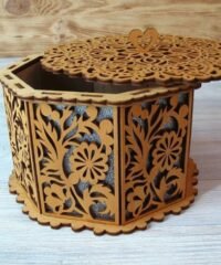 Decorative Box With Floral Pattern