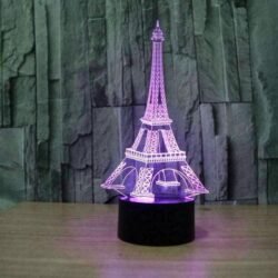 Eiffel Tower Acrylic 3D Illusion Lamp Eiffel Tower Acrylic 3D Illusion Lamp