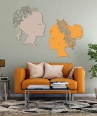 Flower Lady Wall Art Decal