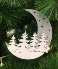 Moon and pine