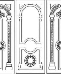 Pattern arabic door