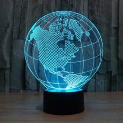 Planet Earth 3d illusion acrylic lamp Planet Earth 3d illusion acrylic lamp