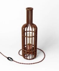 Plywood Bottle Lamp