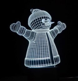 Snowman Decor 3D Acrylic Lamp Snowman Decor 3D Acrylic Lamp