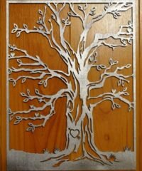 Tree carved hearts