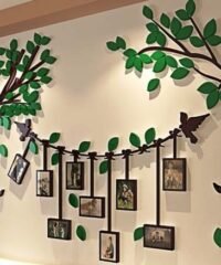 Tree photo frame with bird