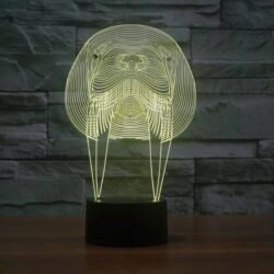 Walrus Animal 3D Lamp Walrus Animal 3D Lamp