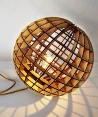 Wood Spherical Lamp