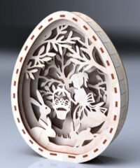 Wooden Easter Egg