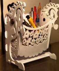 Wooden pen holder