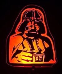 3D illusion led lamp Darth Vader