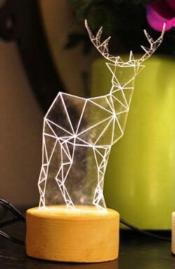 3D illusion led lamp Deer 3D illusion led lamp Deer