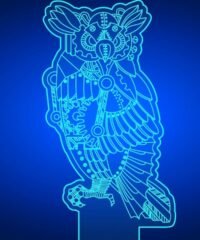 3D illusion led lamp owl